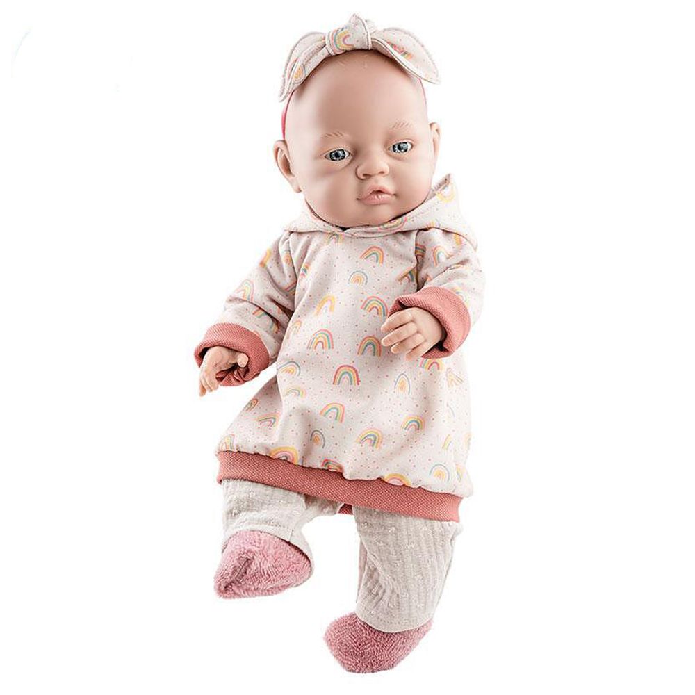 Paola Reina, Кукла бебе Бебита, със суичър и панделка, 45 см