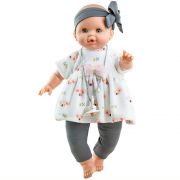 Кукла-бебе Соня, със сива панделка, 36 см