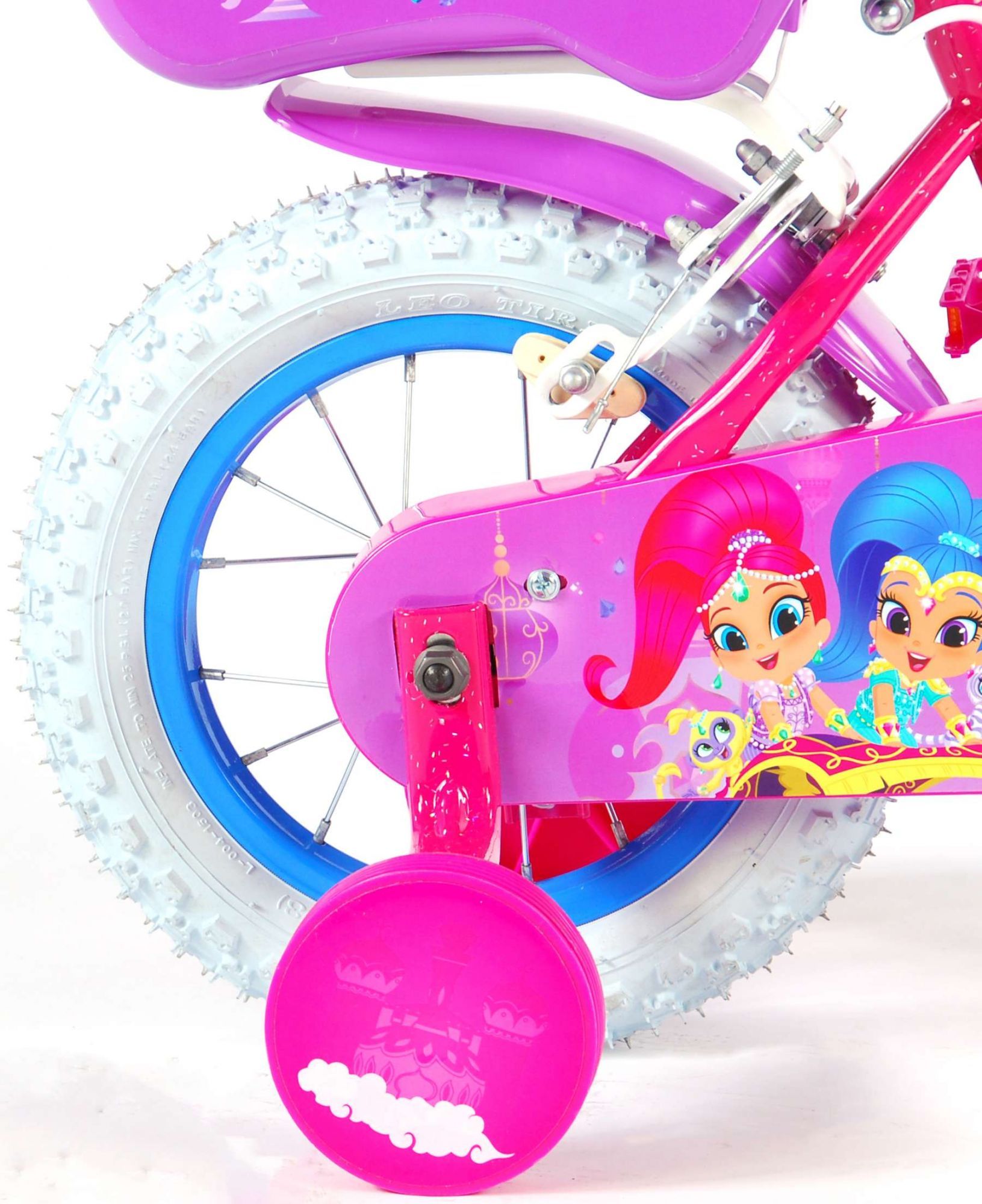 Детски велосипед, Shimmer & Shine, с помощни колела, 12 инча