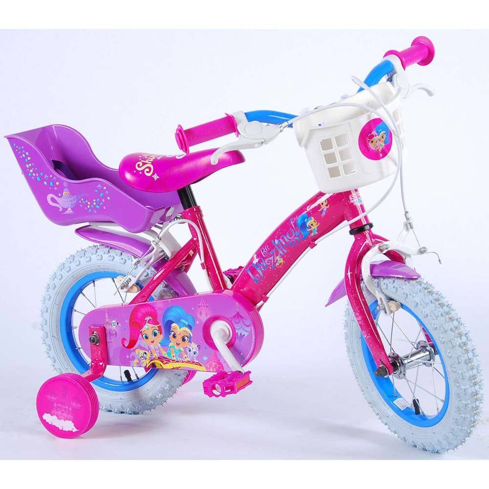 Детски велосипед, Shimmer & Shine, с помощни колела, 12 инча