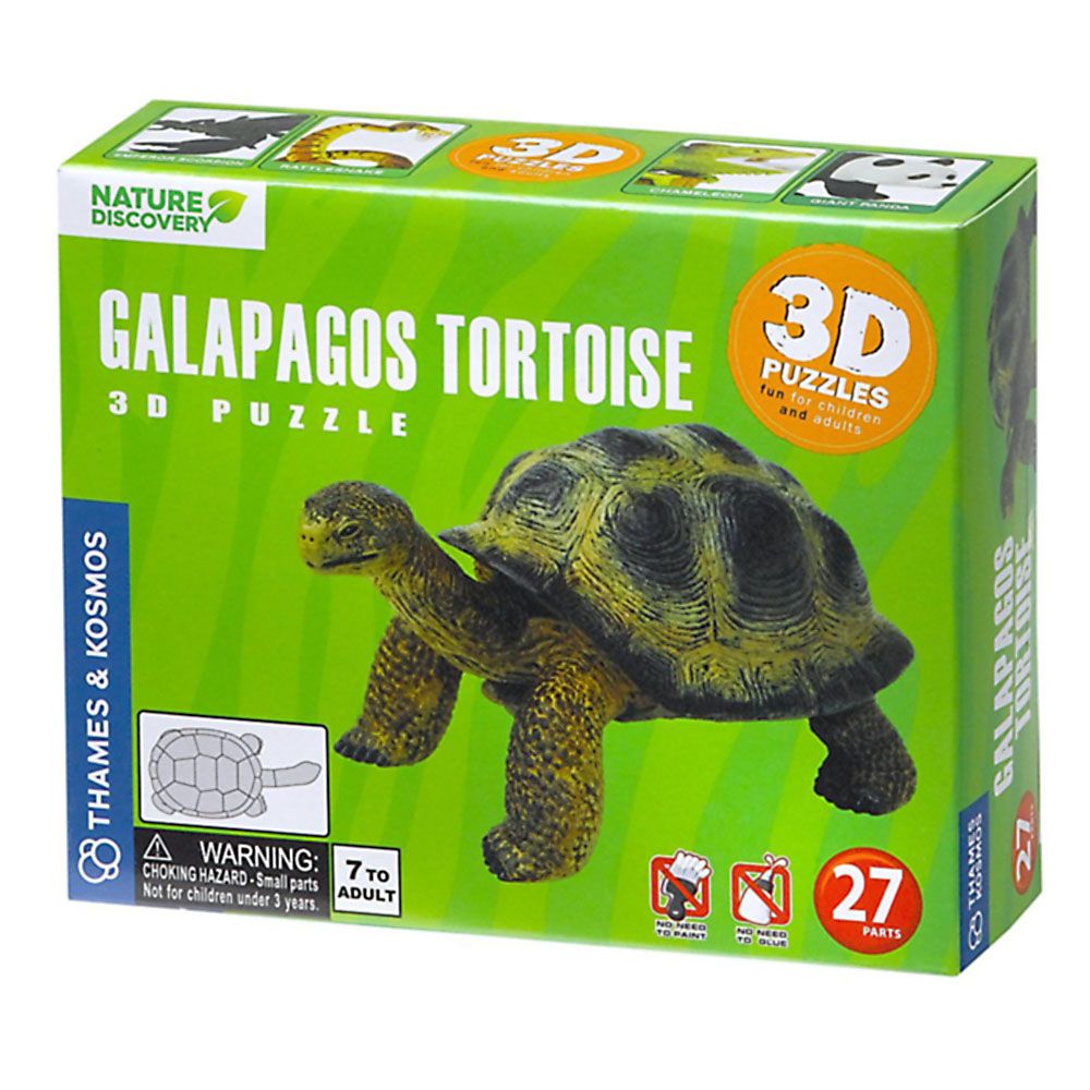 THAMES & KOSMOS, 3D пъзел, Галапагоска костенурка, 27 части