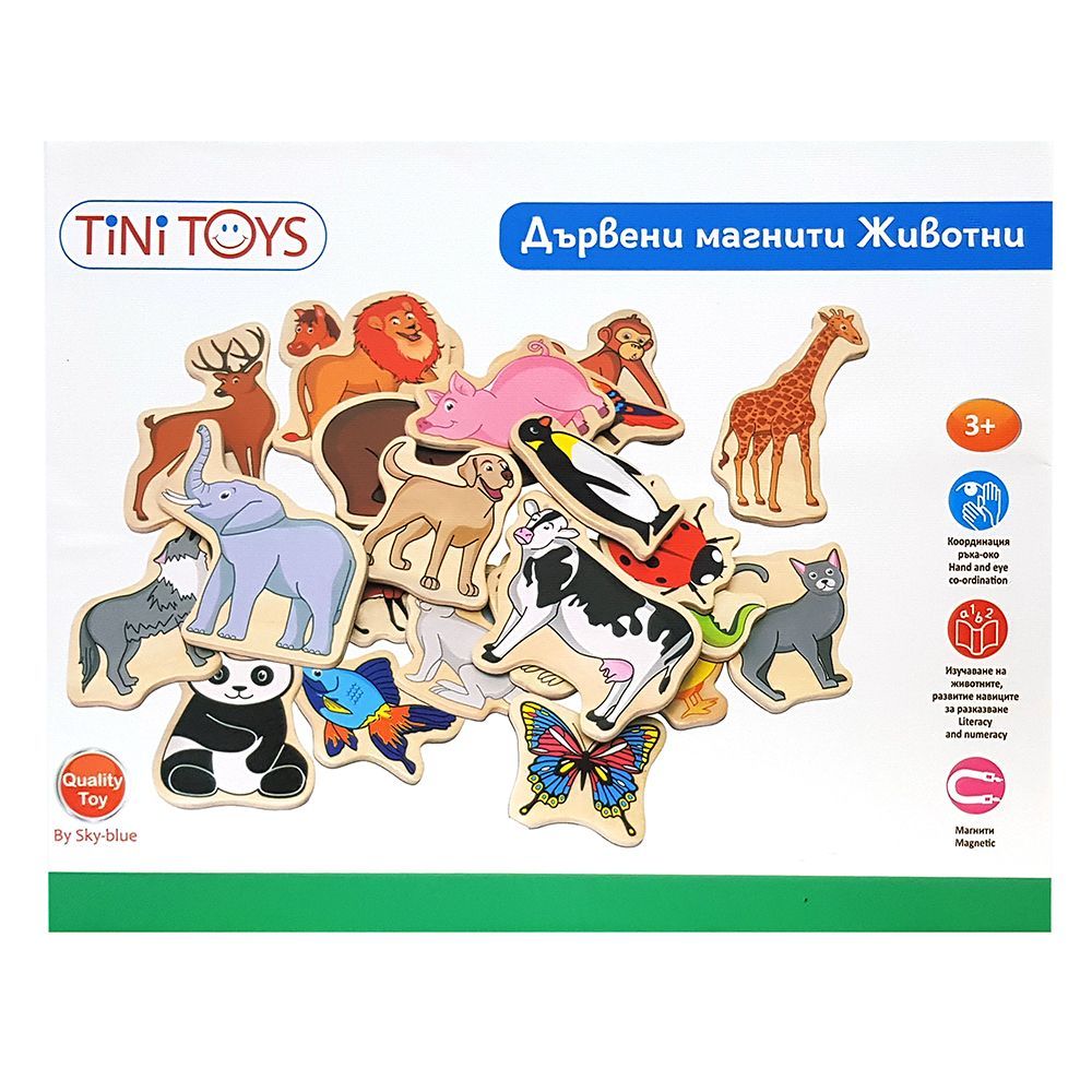 Tini Toys, Дървени магнити Животни