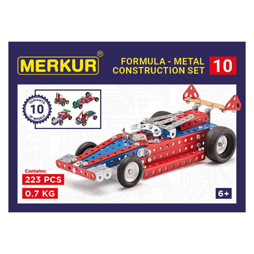 Merkur, Метален конструктор, Състезателна кола, 10 в 1