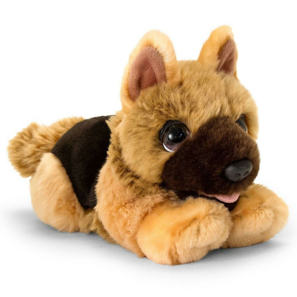 Keel Toys, Плюшено легнало куче, Немска овчарка, 32 см