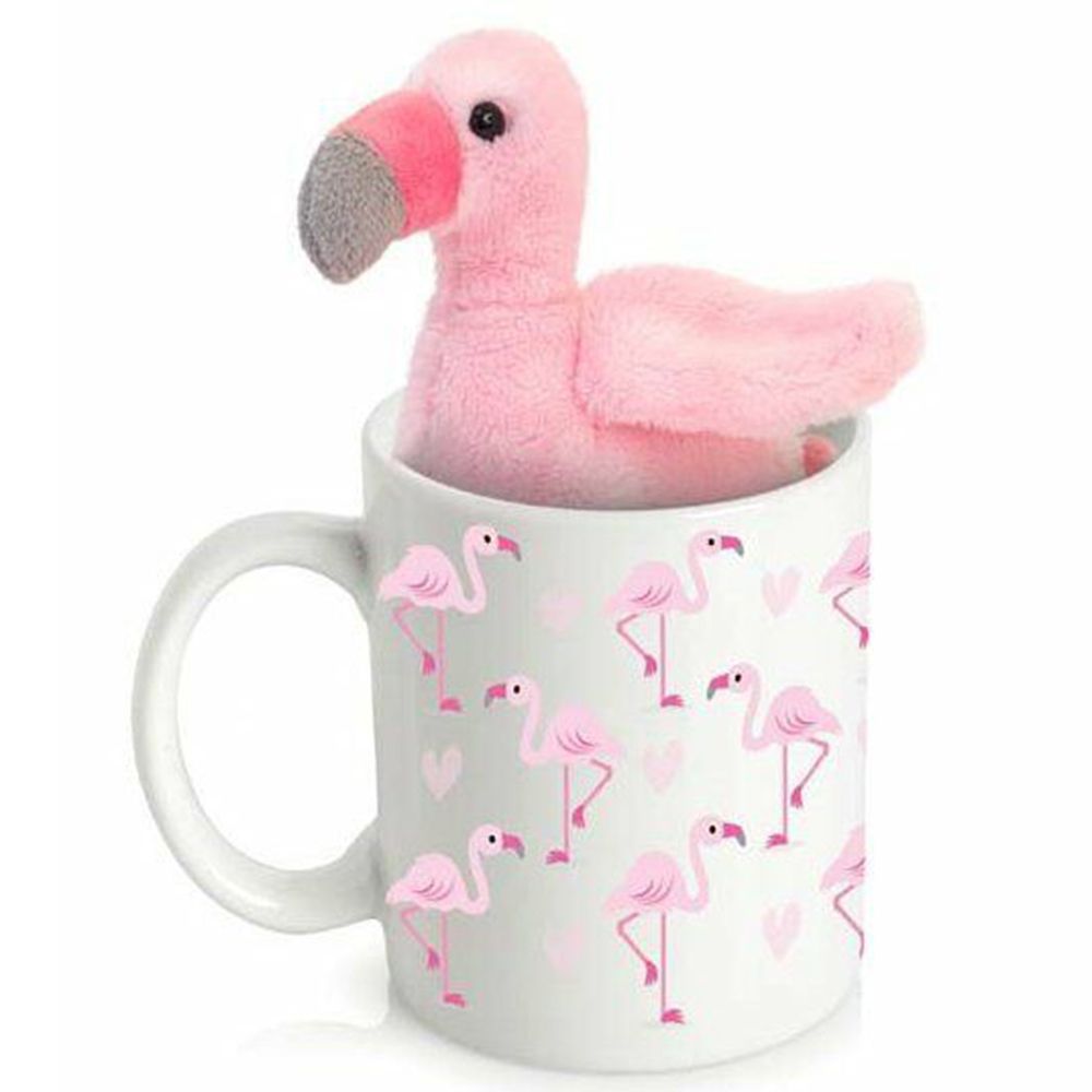 Keel Toys, Пипинс, Плюшено фламинго с подарък чаша, 11 см