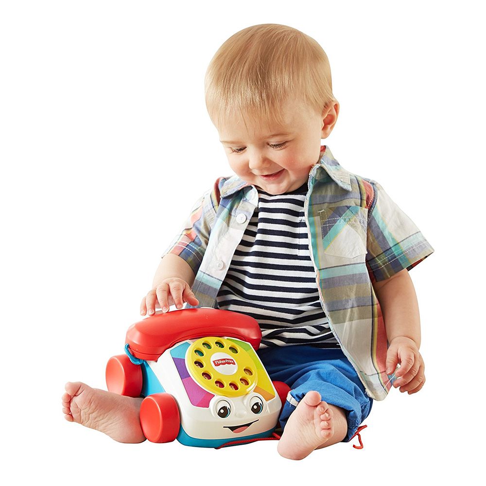Бебешка играчка за дърпане, Телефонче със шайба