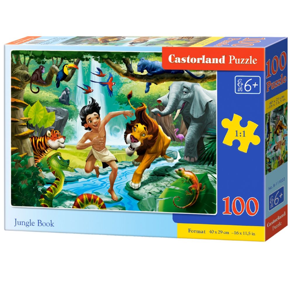 Castorland, Книга за джунглата, пъзел 100 части