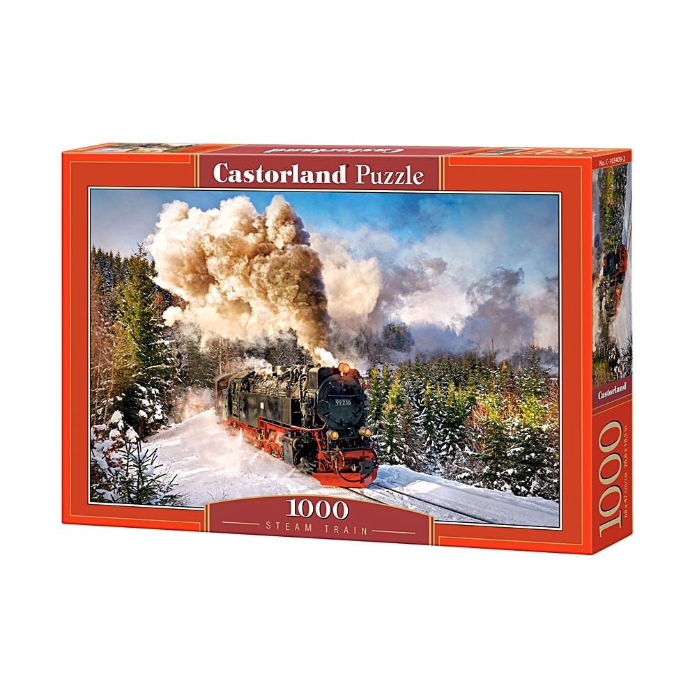 Castorland, Влак с парен локомотив, пъзел 1000 части