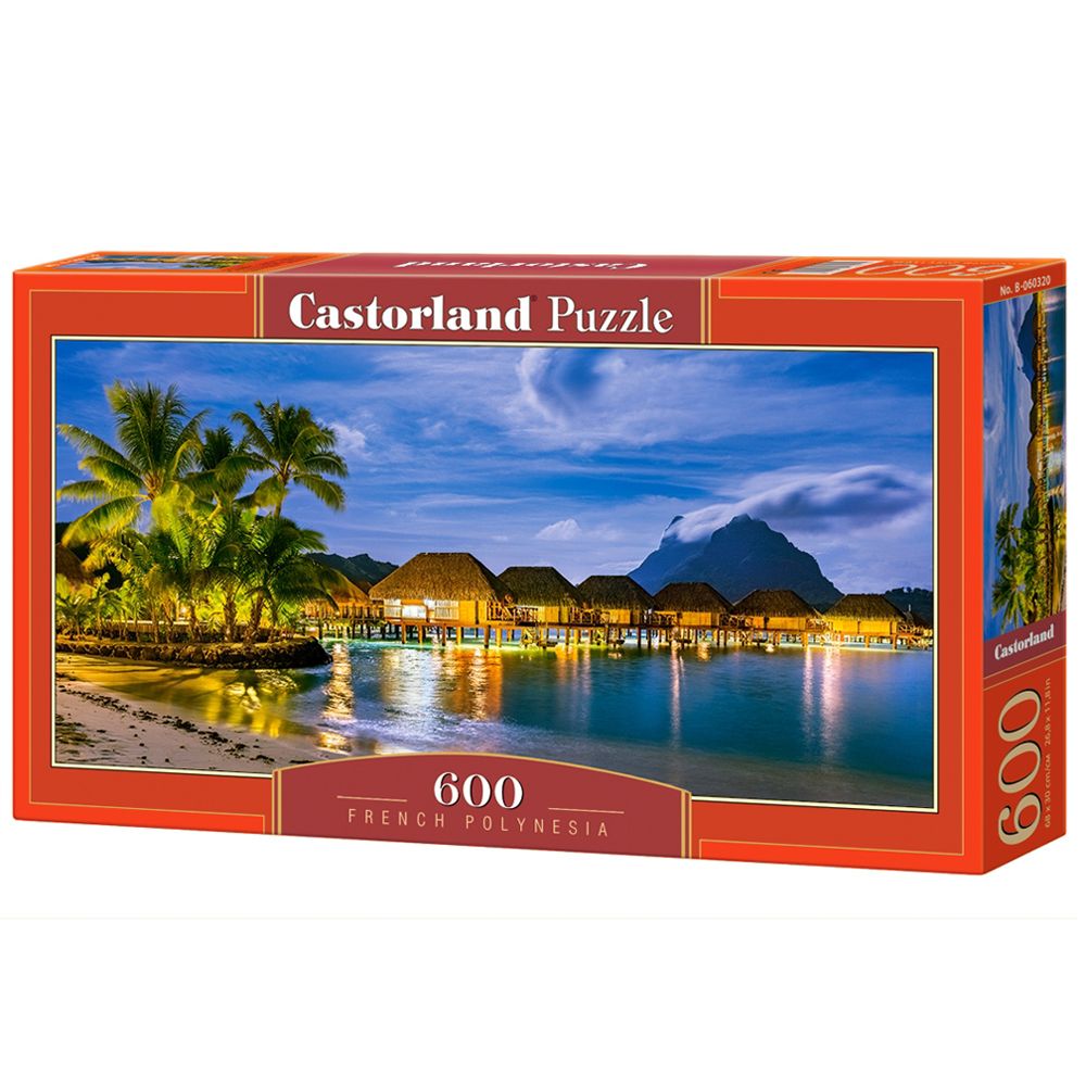 Castorland, Френска Полинезия, панорамен пъзел 600 части