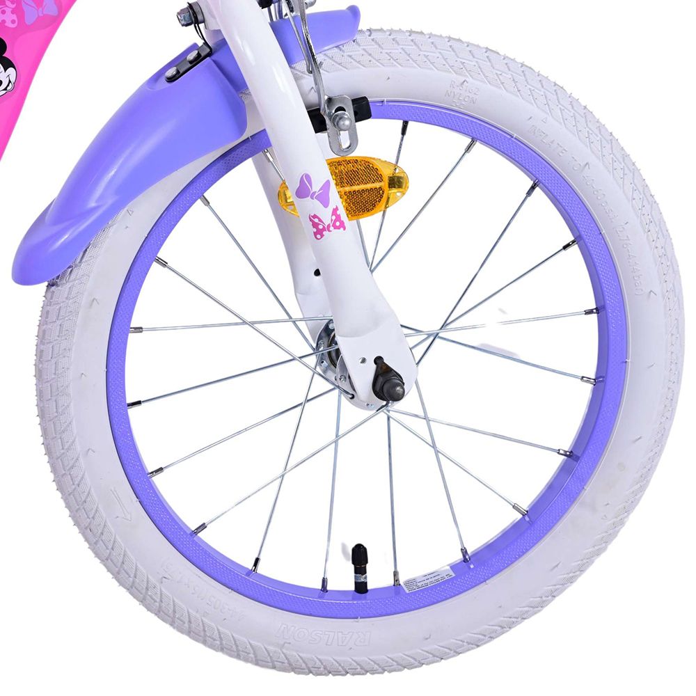 Детски велосипед с помощни колела, Мини Маус, 16 инча , FW