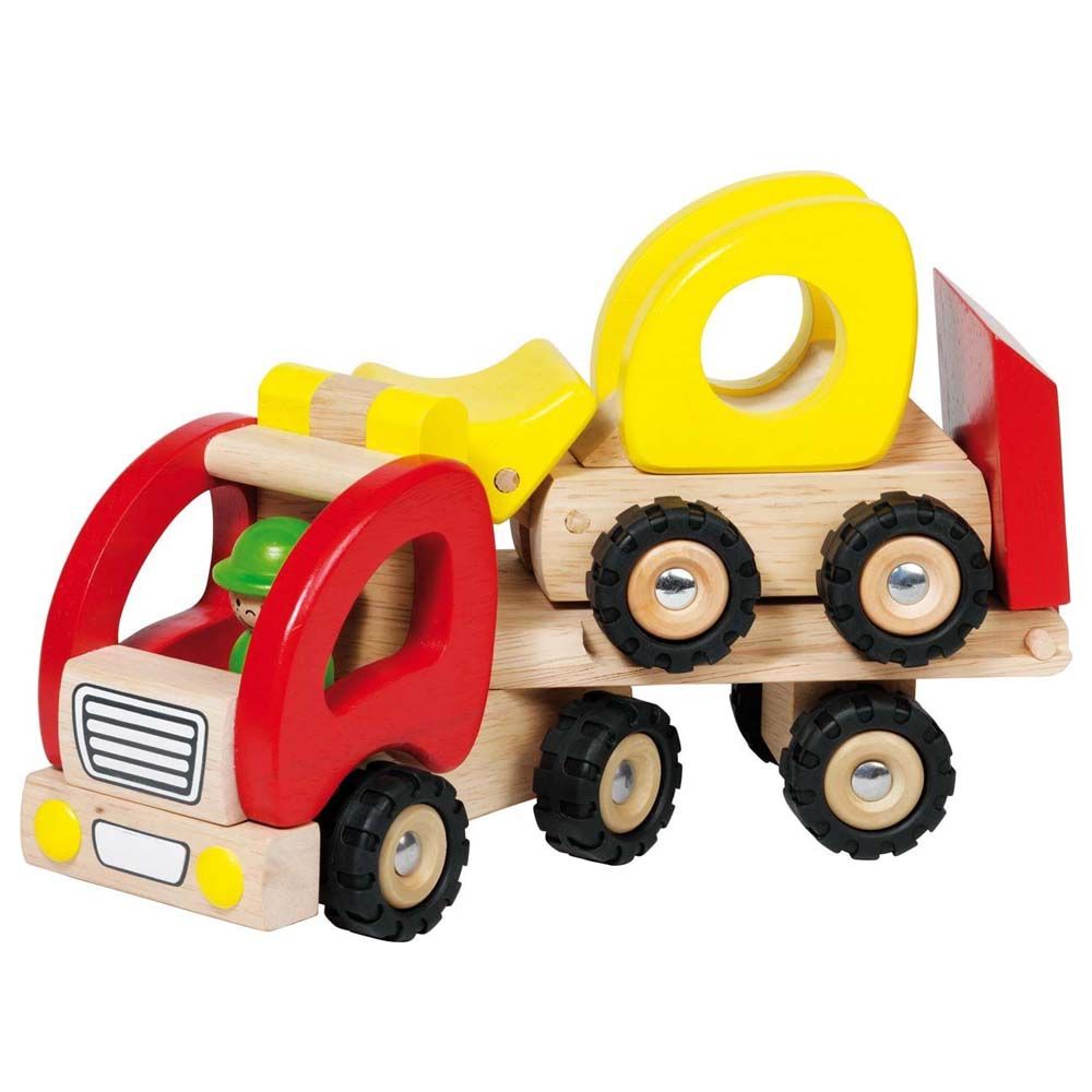 Goki, Дървен камион с ремарке и булдозер