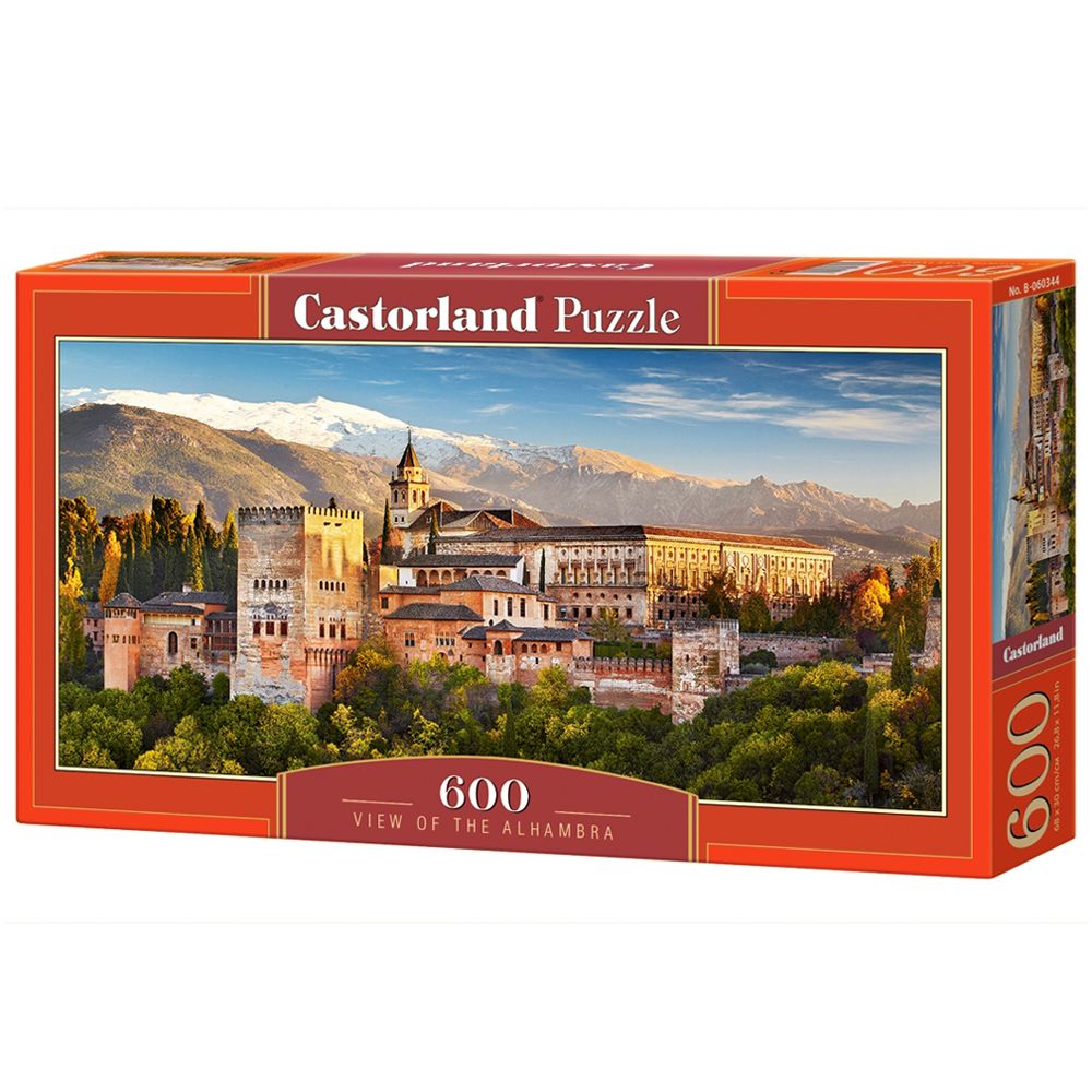 Castorland, Алхамбра, красивият дворец в Гранада, панорамен пъзел 600 части