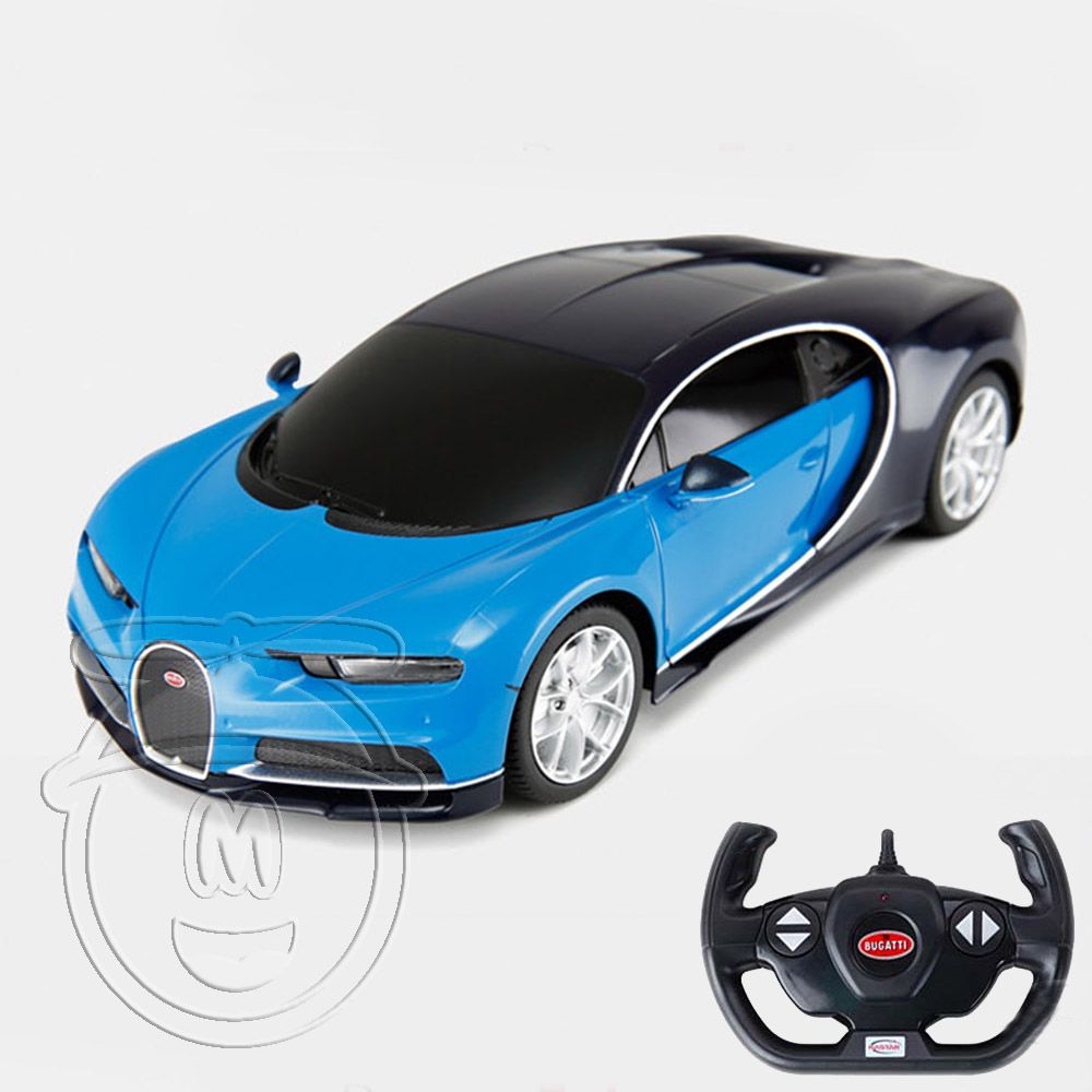 RASTAR, Кола с радио контрол, Bugatti Chiron 1:14, синя