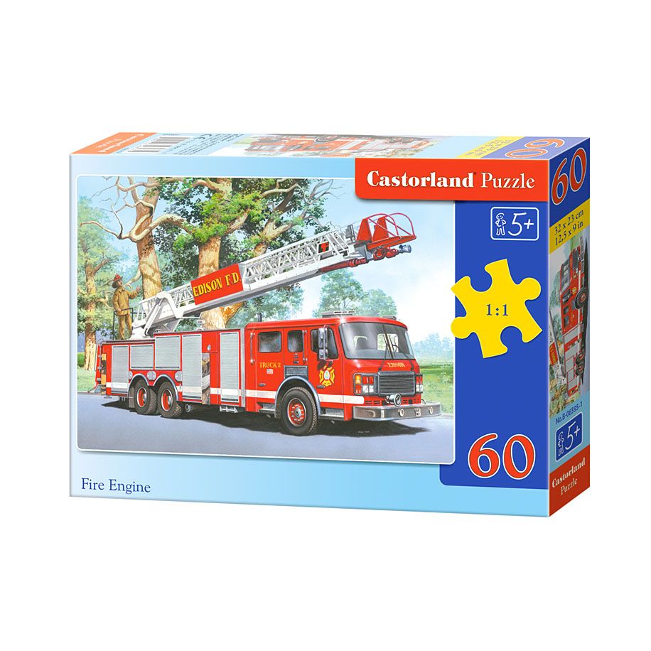 Castorland, Пожарна кола, пъзел 60 части