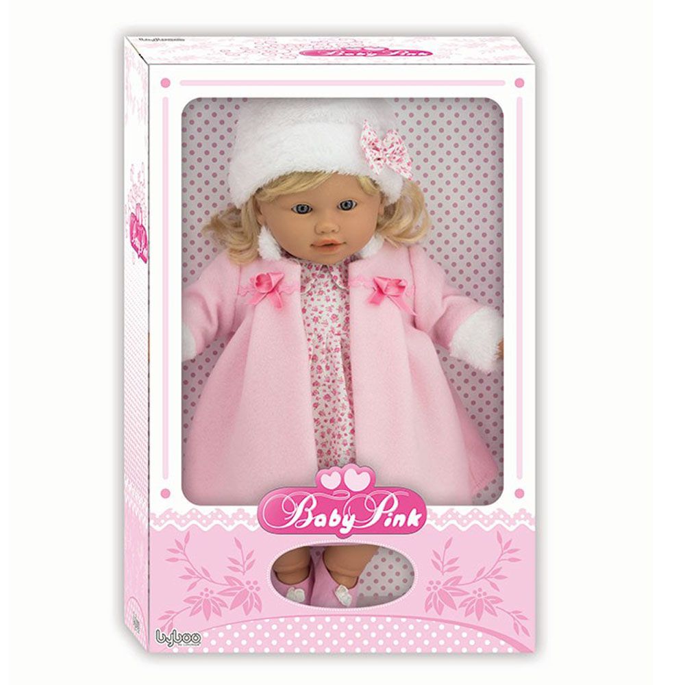 Loko Toys, Кукла с палто и шапка, Baby Pink, 3 см