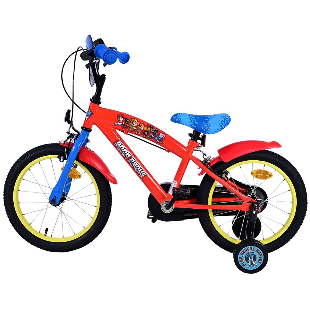 Детски велосипед с помощни колела, Пес Патрул, 16 инча