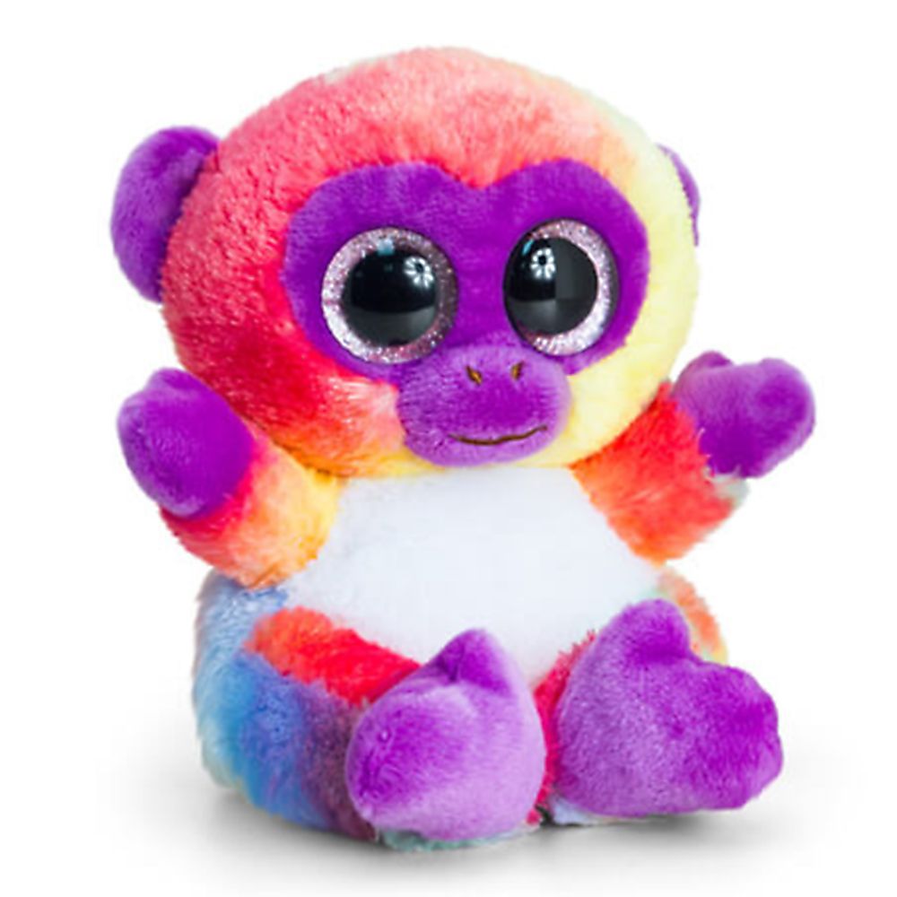Keel Toys, Анимотсу, Плюшена цветна маймунка, 15 см