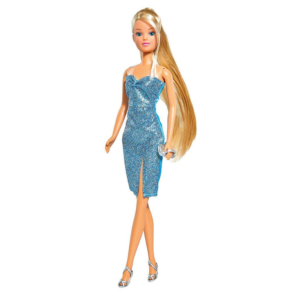 Кукла Стефи, с три блестящи рокли и аксесоари