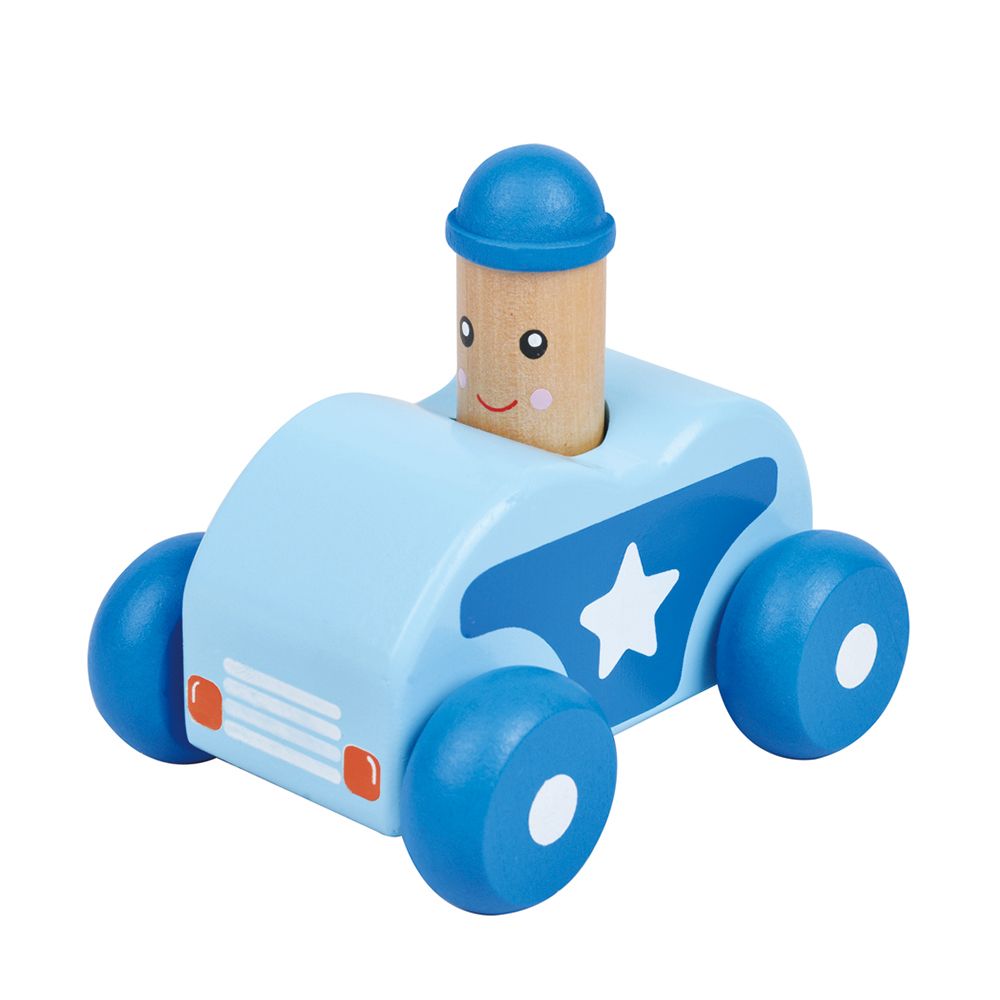 Lelin Toys, Бебешка количка, със звук Бийп, синя