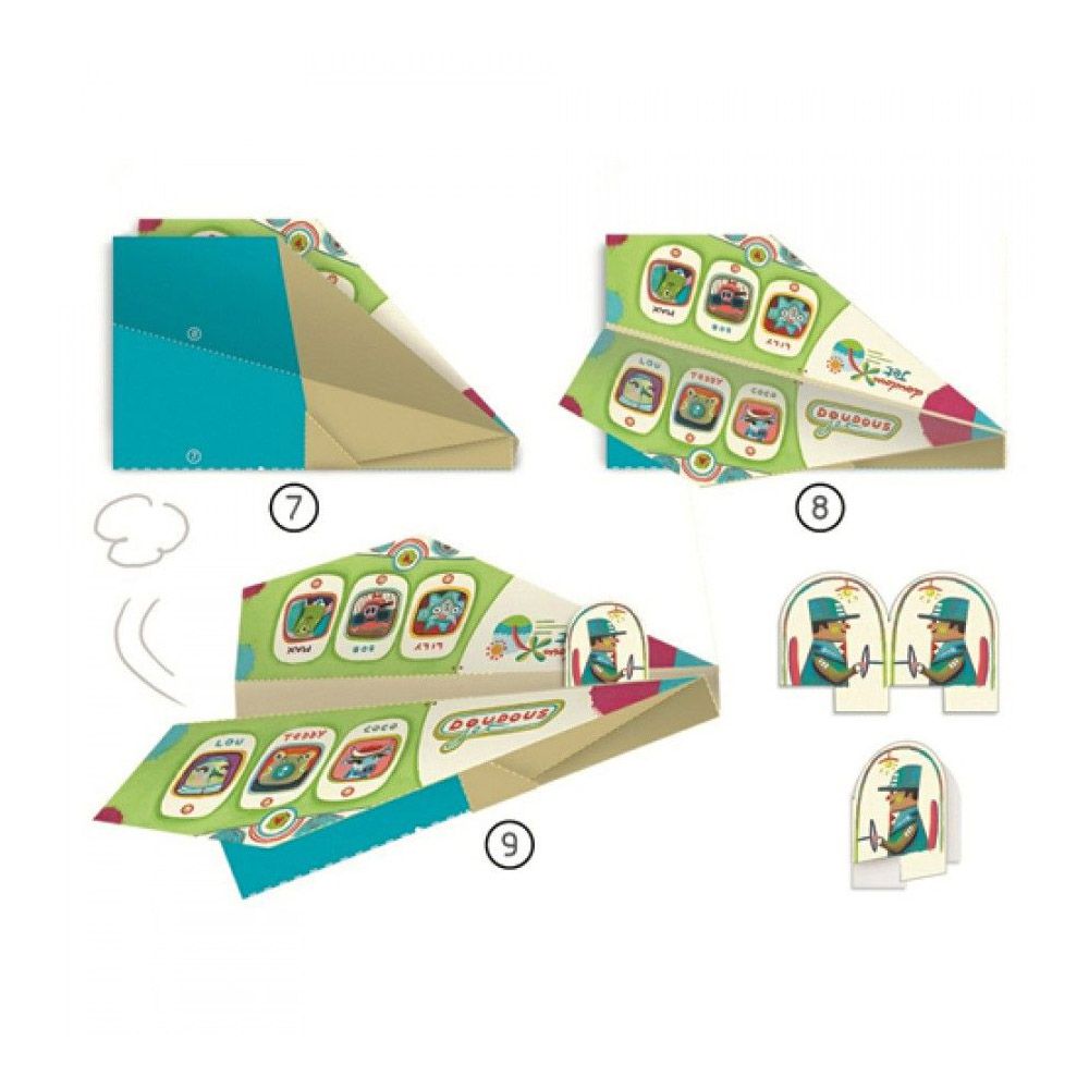 Комплект за оригами, Хвъркати самолети