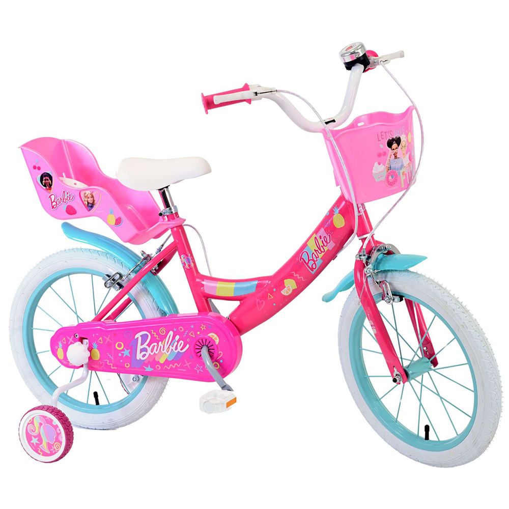 E&L Company, Детски велосипед с помощни колела, Barbie, 16 инча