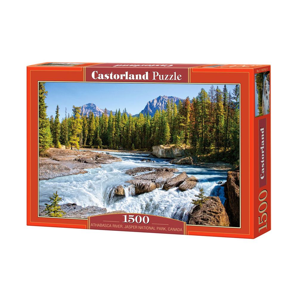 Castorland, Река Атабаска, Национален парк Джаспър, Канада, пъзел 1500 части