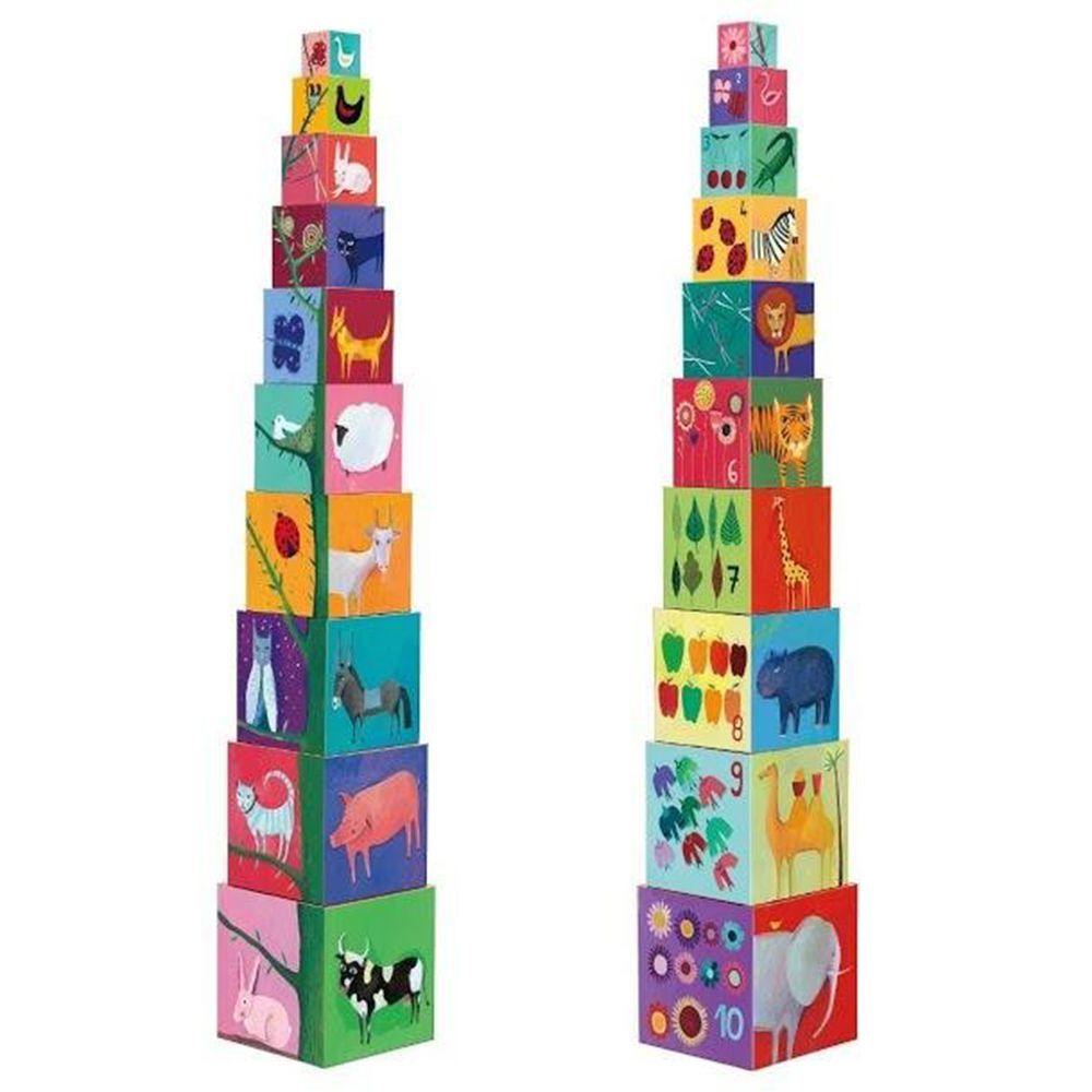 Кула от картонени кубчета за най-малките, Дивата природа