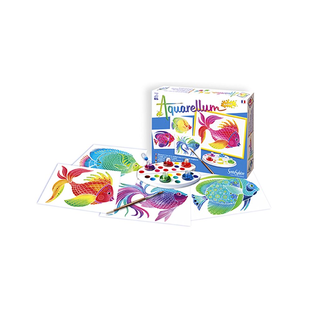 SentoSphere, 670 Aquarellum Junior, Комплект за рисуване с акварелни бои, Аквариум