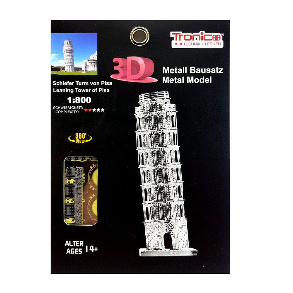 Tronico, 3D метален пъзел, Кулата в Пиза