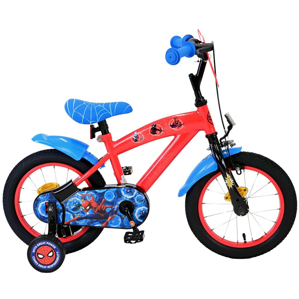 E&L Company, Детски велосипед с помощни колела, Marvel Spiderman,14 инча