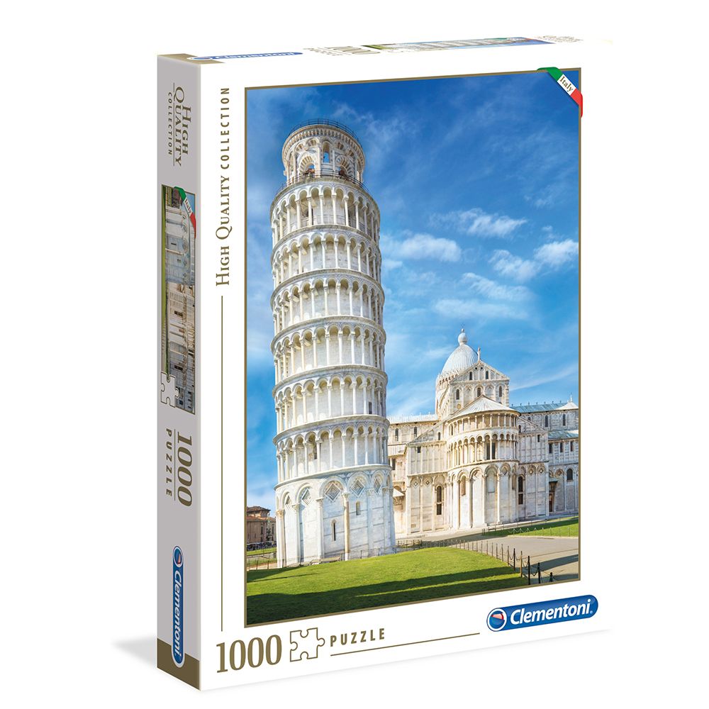 High quality collection, Кулата в Пиза, пъзел 1000 части, Clementoni