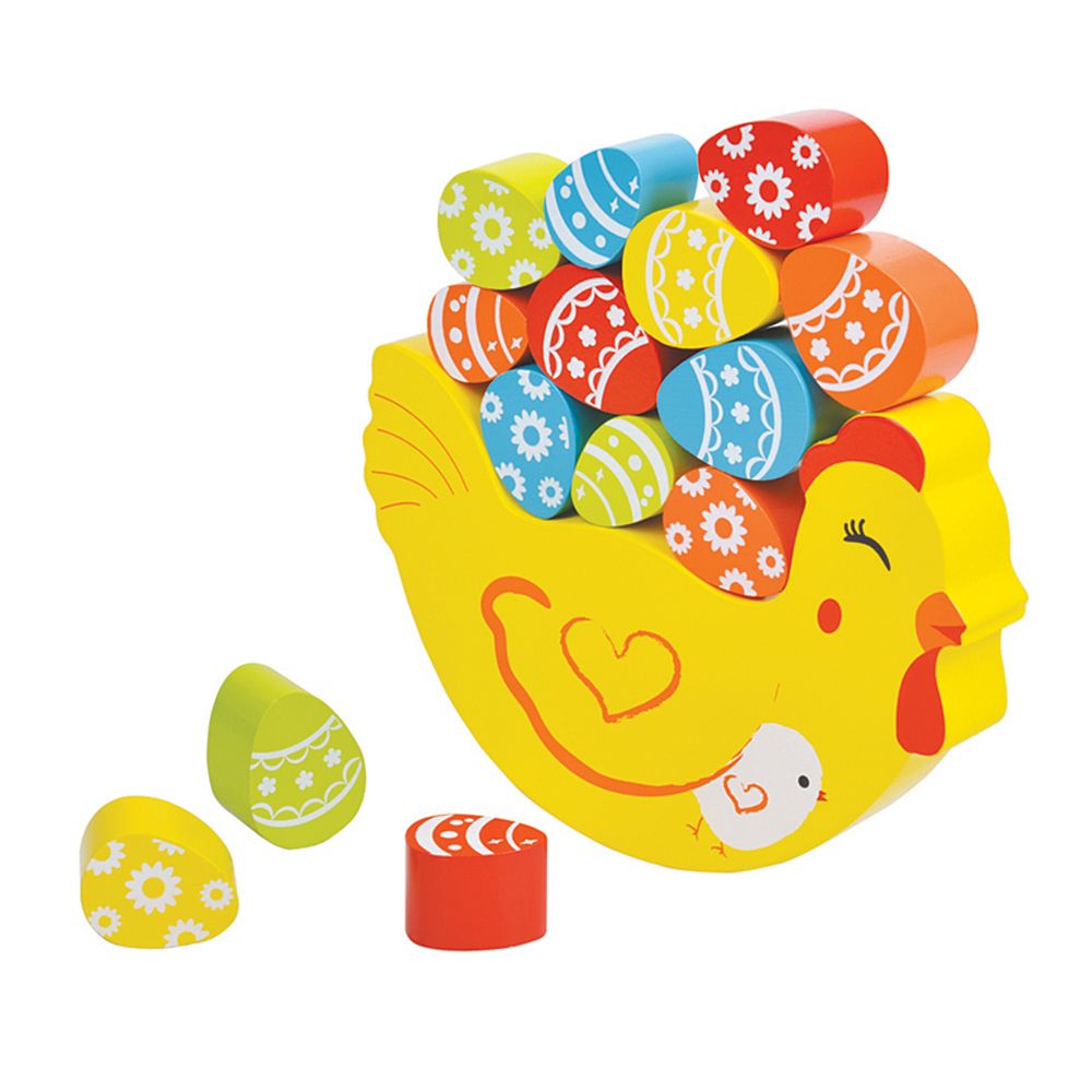 Lelin Toys, Дървена игра за баланс, Кокошка с яйца