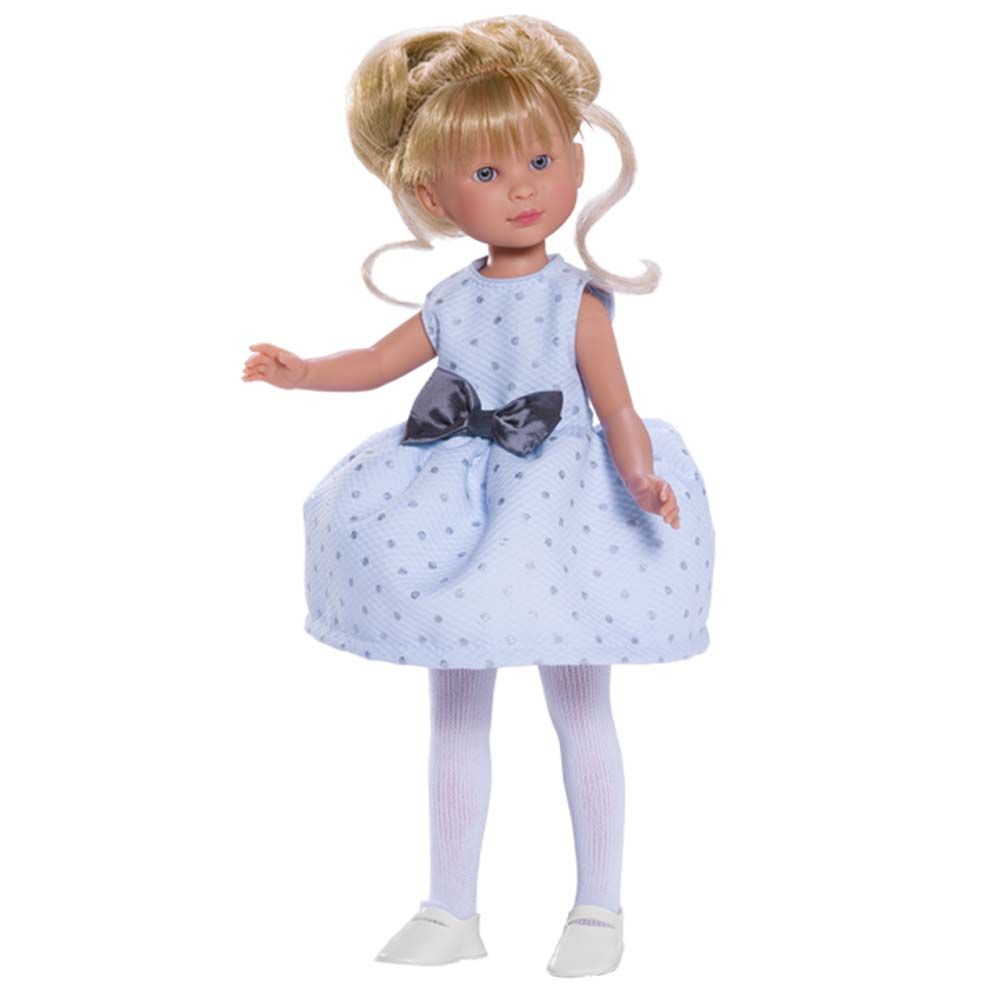 Asi, Кукла Силия, със светлосиня рокля и панделка, 30 см