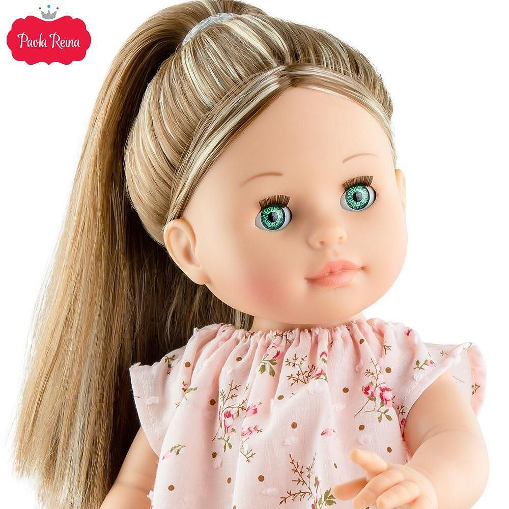 Кукла Ести, с розова рокля, 42 см