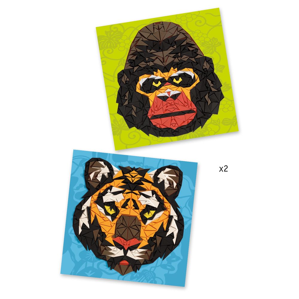 Мозайка, Тигър и горила