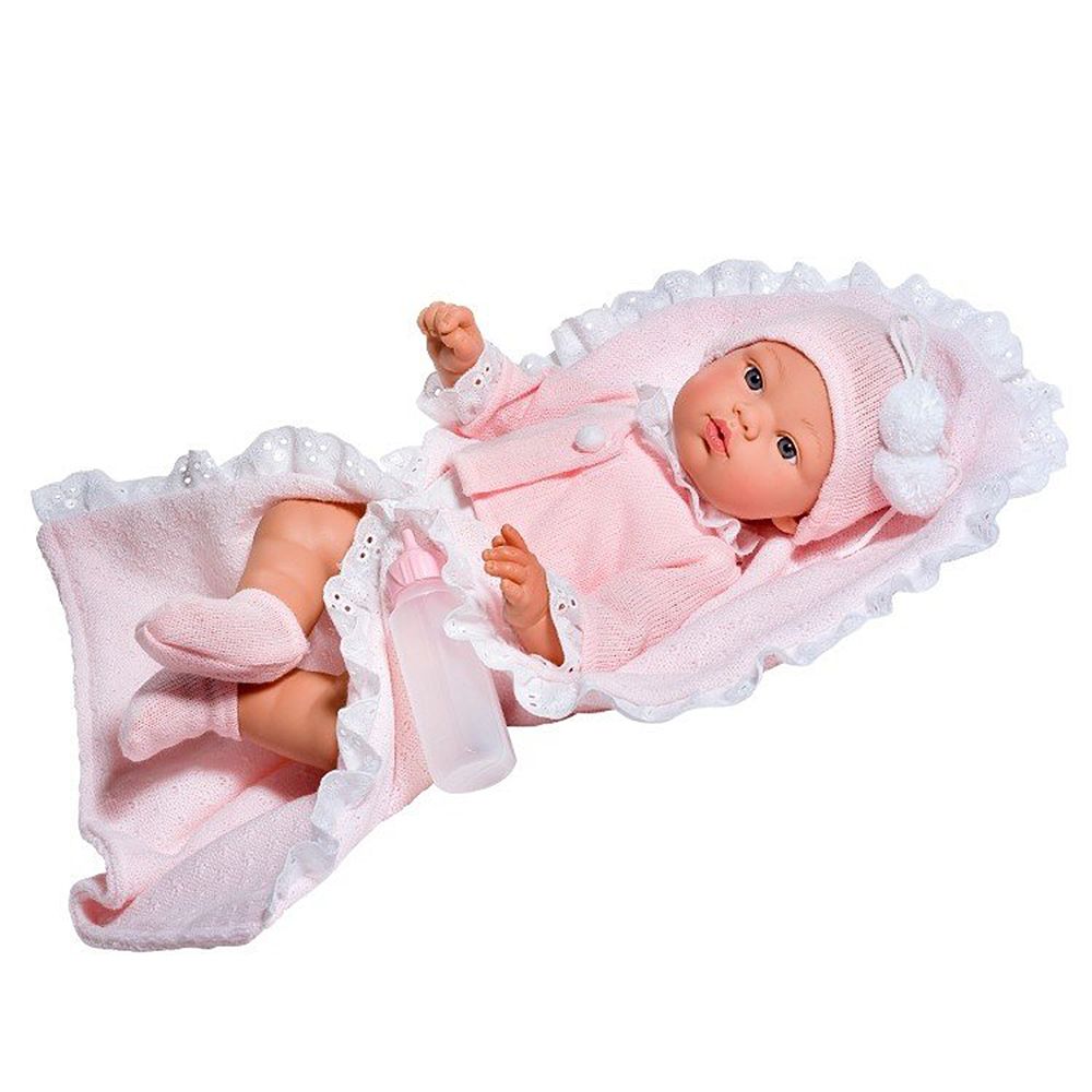 Asi, Кукла бебе, Коке с розова жилетка и одеалце