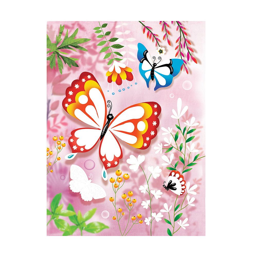 Комплект за рисуване с брокат, Пеперуди