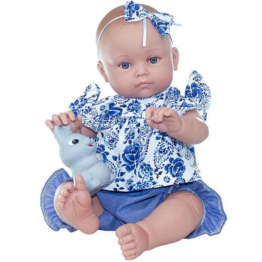 LAMAGIK, Кукла-бебе, Алисия със синьо тоалетче и зайче