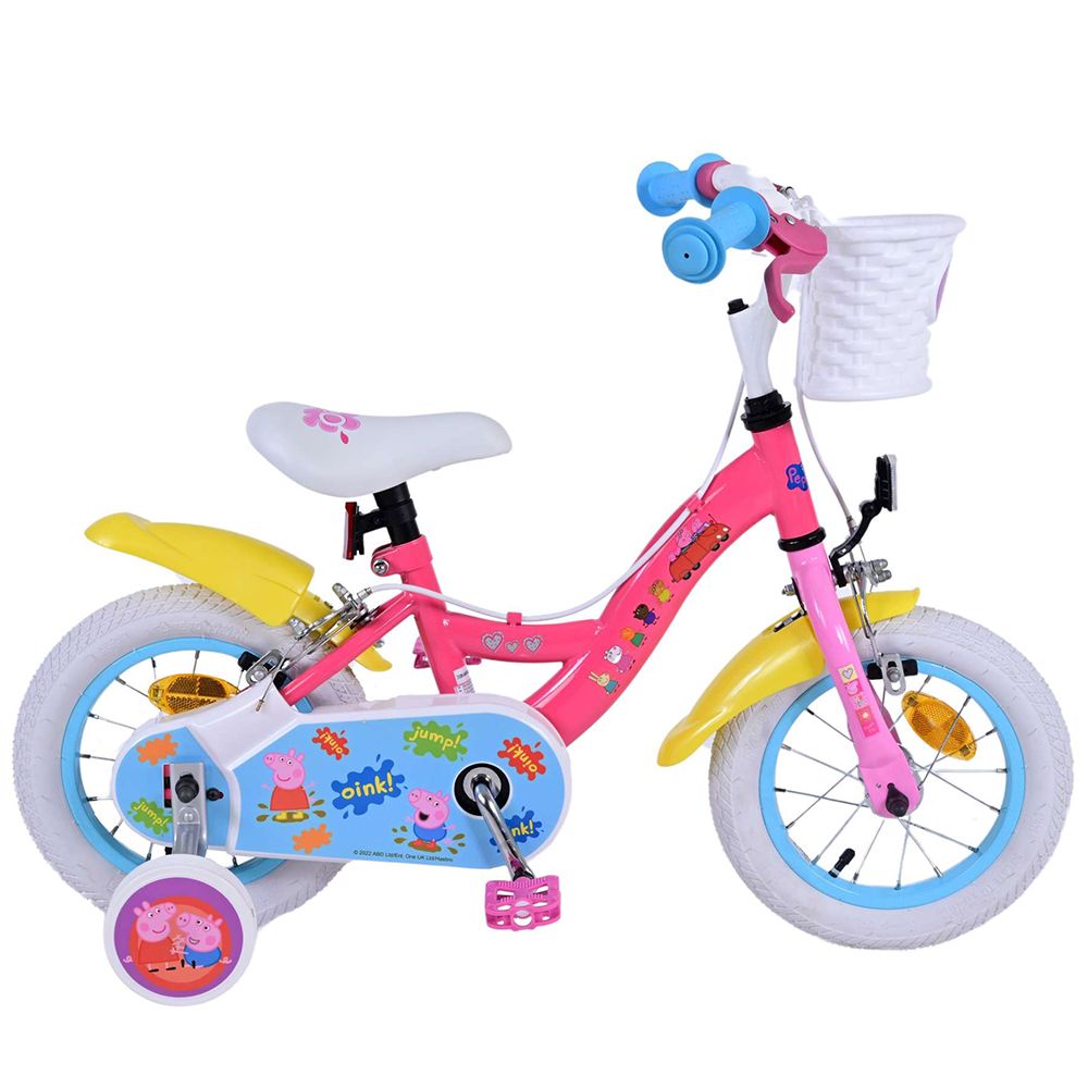 E&L Company, Детски велосипед с помощни колела, Peppa Pig, 12 инча
