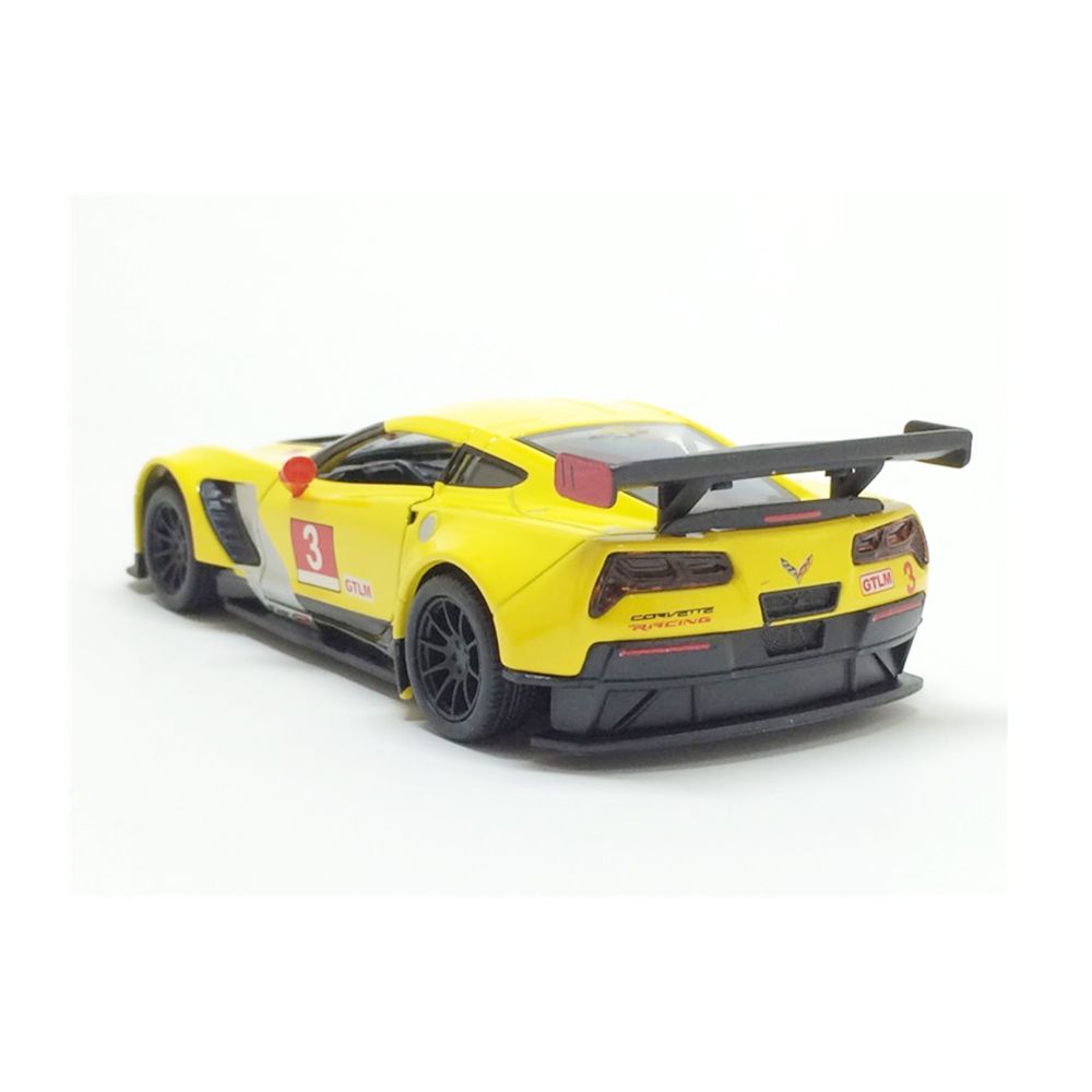 Метална кола, Corvette C7.R, жълт
