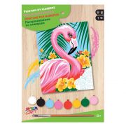 Рисуване по номера с акрилни бои, Фламинго