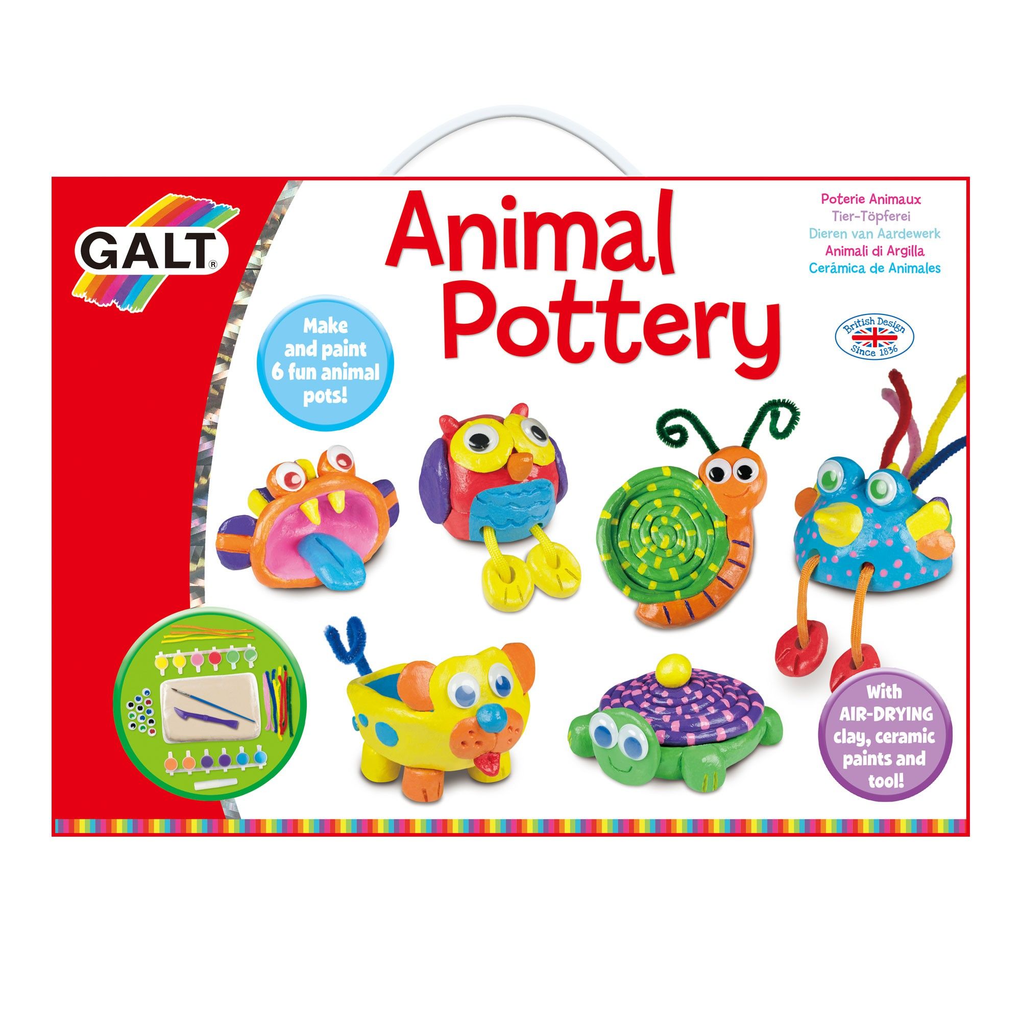 Galt Toys, Първи стъпки в грънчарството, Цветни животни