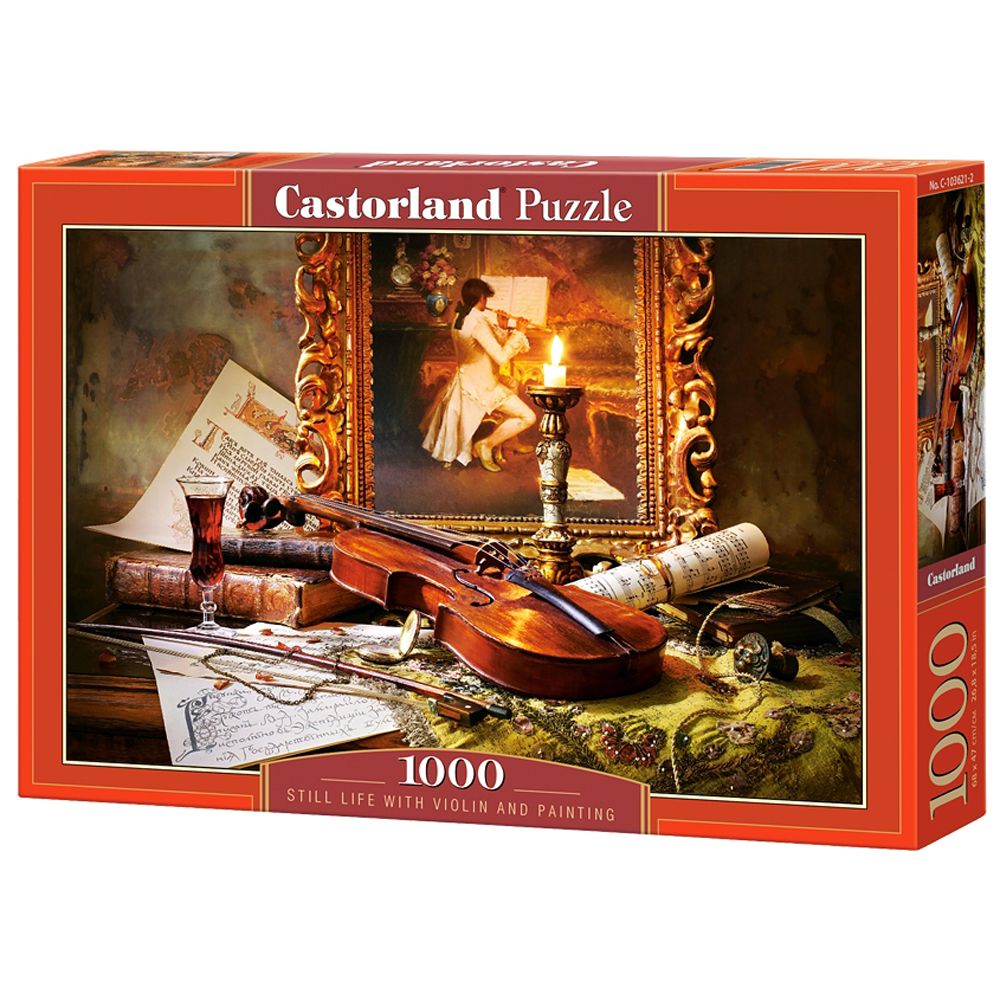 Castorland, Натюрморт с цигулка и живопис, пъзел 1000 части