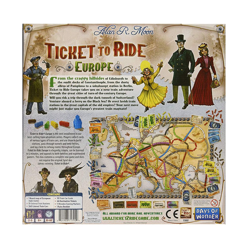 Ticket to Ride Europe, настолна игра