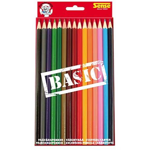 Sense, Цветни моливи, BASIC, 15 броя