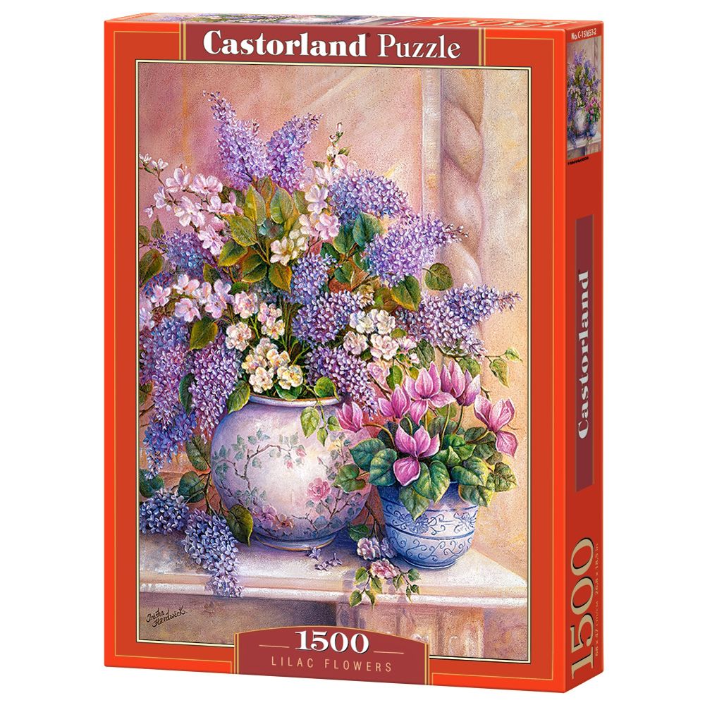 Castorland, Цветя в лилаво, Триша Хардуик, пъзел 1500 части