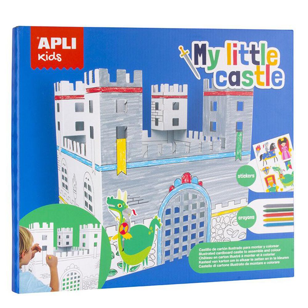 Apli kids, Оцвети и построй своя 3D рицарски замък