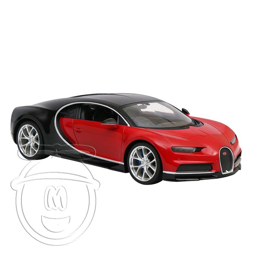 Кола с радио контрол, Bugatti Chiron 1:14, червена