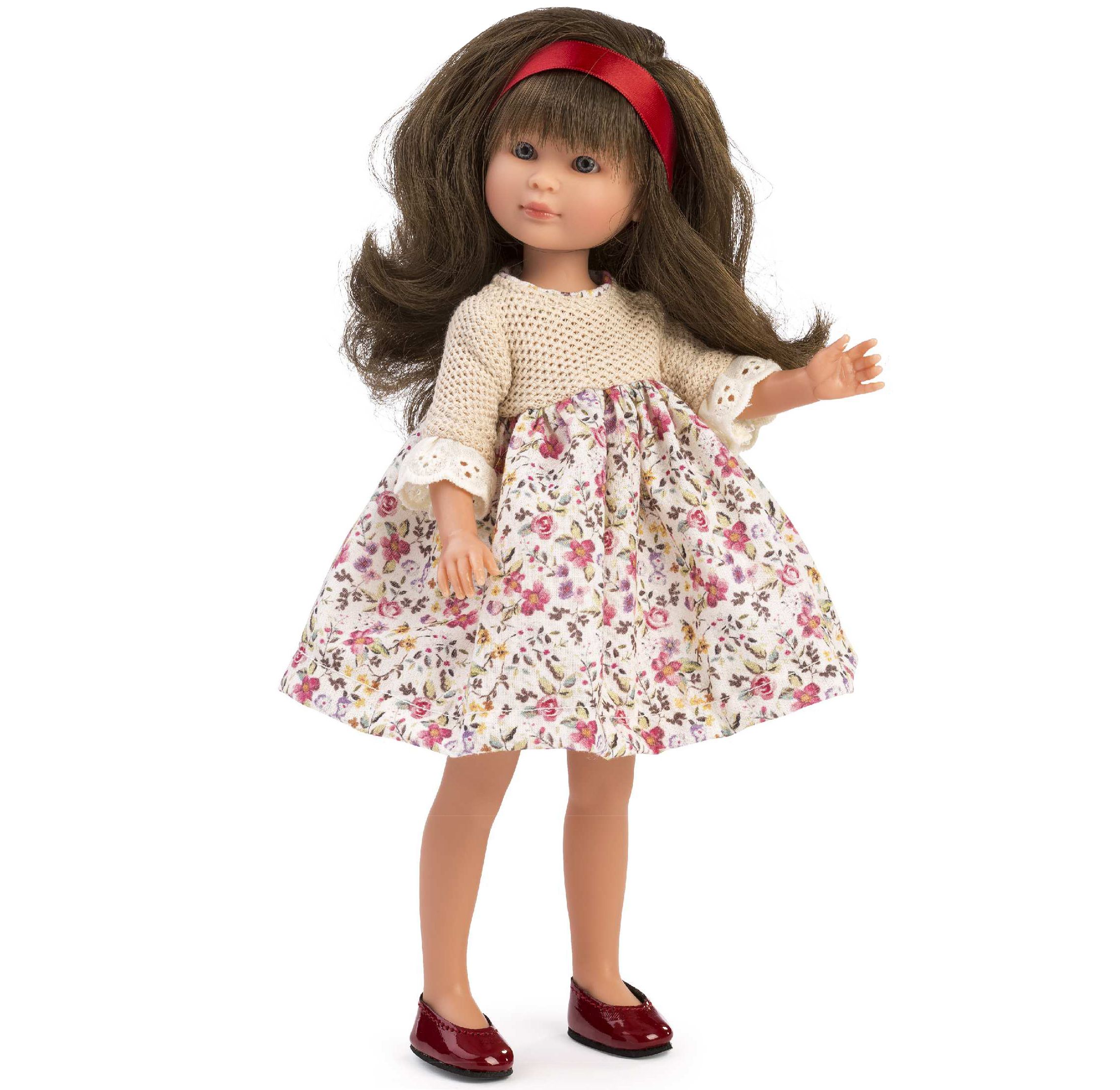 Asi, Кукла Силия, с рокля на цветя, 30 см