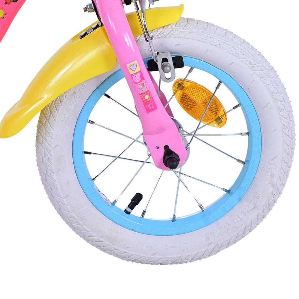 Детски велосипед с помощни колела, Peppa Pig, 12 инча